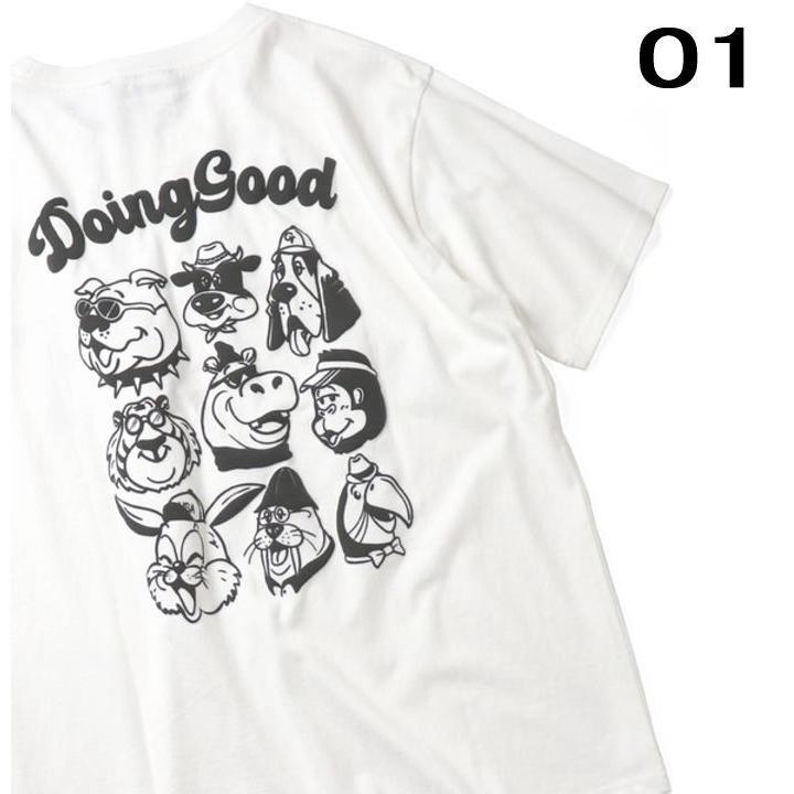 交換送料片道無料 ジムマスター gym master Tシャツ 6.2oz 起毛天竺 Doing Good Tee G333739 01（ホワイト）05（ブラック）32（キャメル）33（サンドベージュ）｜sneaker-soko｜02