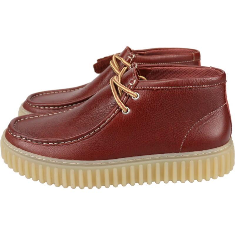 Clarks クラークス トーヒルハイ Torhill Hi ブラウンレザー 26178267