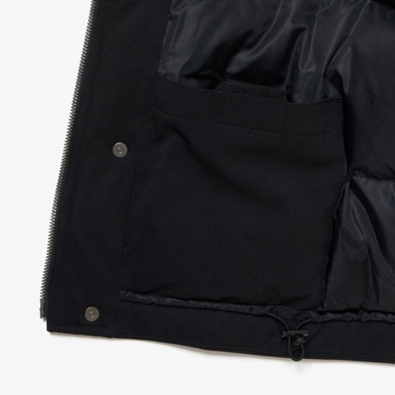 美品/LACOSTEラコステ/ピケダウンベスト/ブラック LACOSTE ラコステ 耐水透湿ピケダウンベスト BH020J99 031