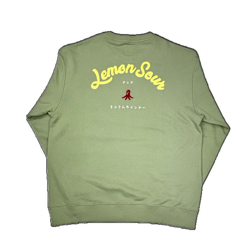 ヨイドレ YOIDORE レモンサワー クルーネックスウェット 40（Lグリーン
