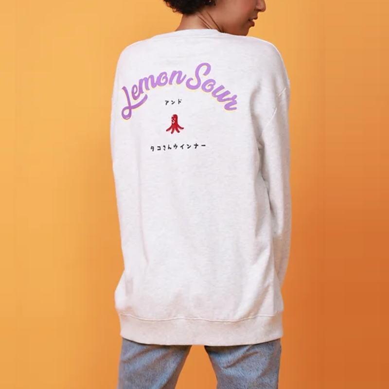 ヨイドレ YOIDORE レモンサワー クルーネックスウェット 40（Lグリーン