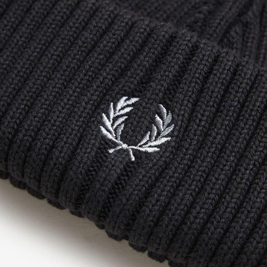 FRED PERRY（フレッドペリー） 帽子 コットン リブ ビーニー Cotton