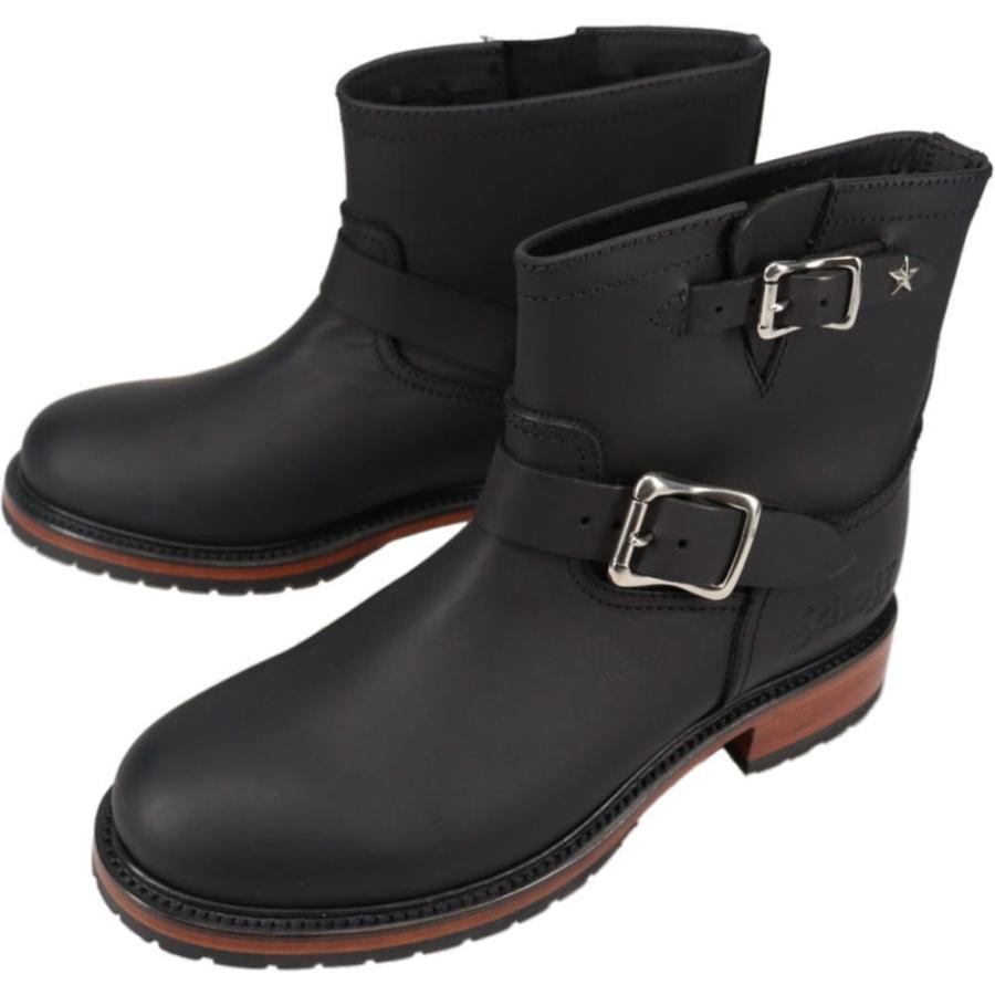 ショット Schott ショート エンジニアブーツ ワンスター コレクション SHORT ENGINEER BOOTS ONE STAR COLLECTION ブラック S25503 010 Schott N.Y.C（ショット） Schott ショート エンジニアブーツ ワン