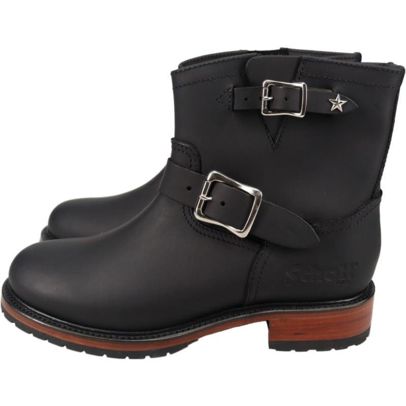 ショット Schott ショート エンジニアブーツ ワンスター コレクション SHORT ENGINEER BOOTS ONE STAR COLLECTION ブラック S25503 010の画像