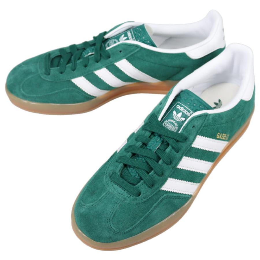 [アディダス] ガゼル インドア [GAZELLE INDOOR] カレッジグリーン/フットウェアホワイト/ガム JI2062 adidas（アディダス） スニーカー ガゼル インドア Gazelle Indoor