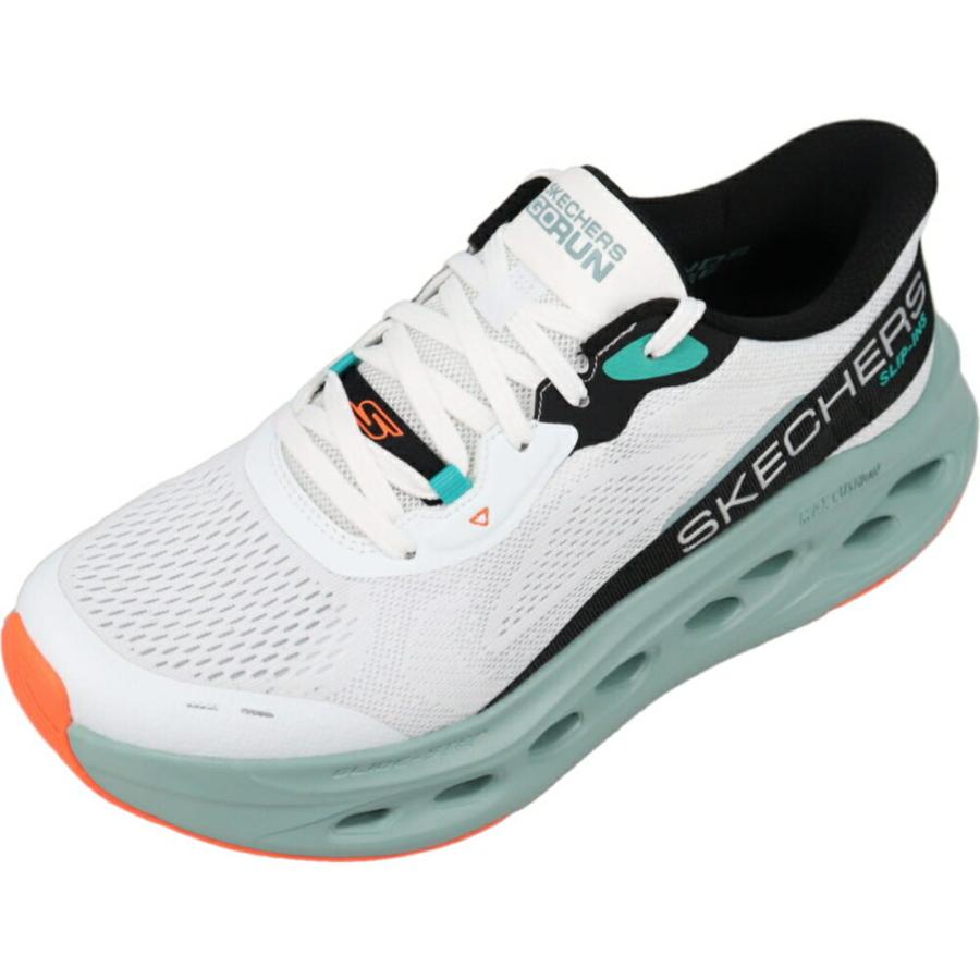 SKECHERS（スケッチャーズ） スニーカー スリップインズ マックス クッショニング グライドステップ アドバート ホワイト/マルチ ...