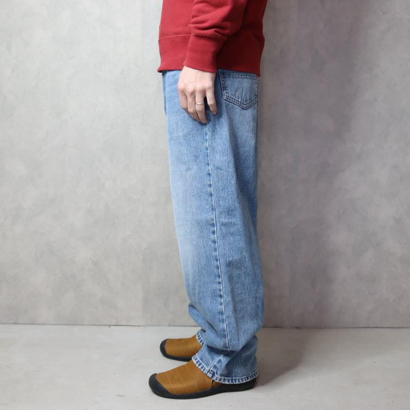 ガンホー GUNG HO デニム テーパード パンツ DENIM TAPARED PANTS ブルー ライトブルー ホワイト GH5S014D_4