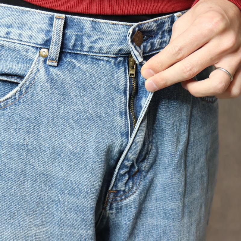 ガンホー GUNG HO デニム テーパード パンツ DENIM TAPARED PANTS ブルー ライトブルー ホワイト GH5S014D_6