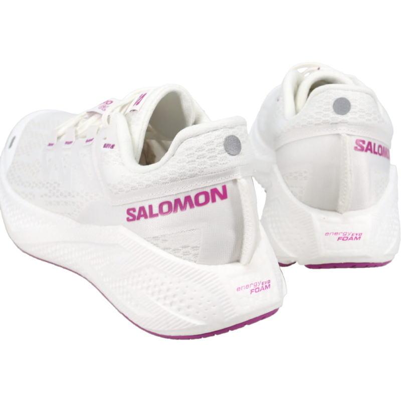 新品SALOMON AERO GLIDE 3 ホワイト/ウィローハーブ 25cm SALOMON（サロモン） ランニングシューズ エアロ グライド 3 AERO
