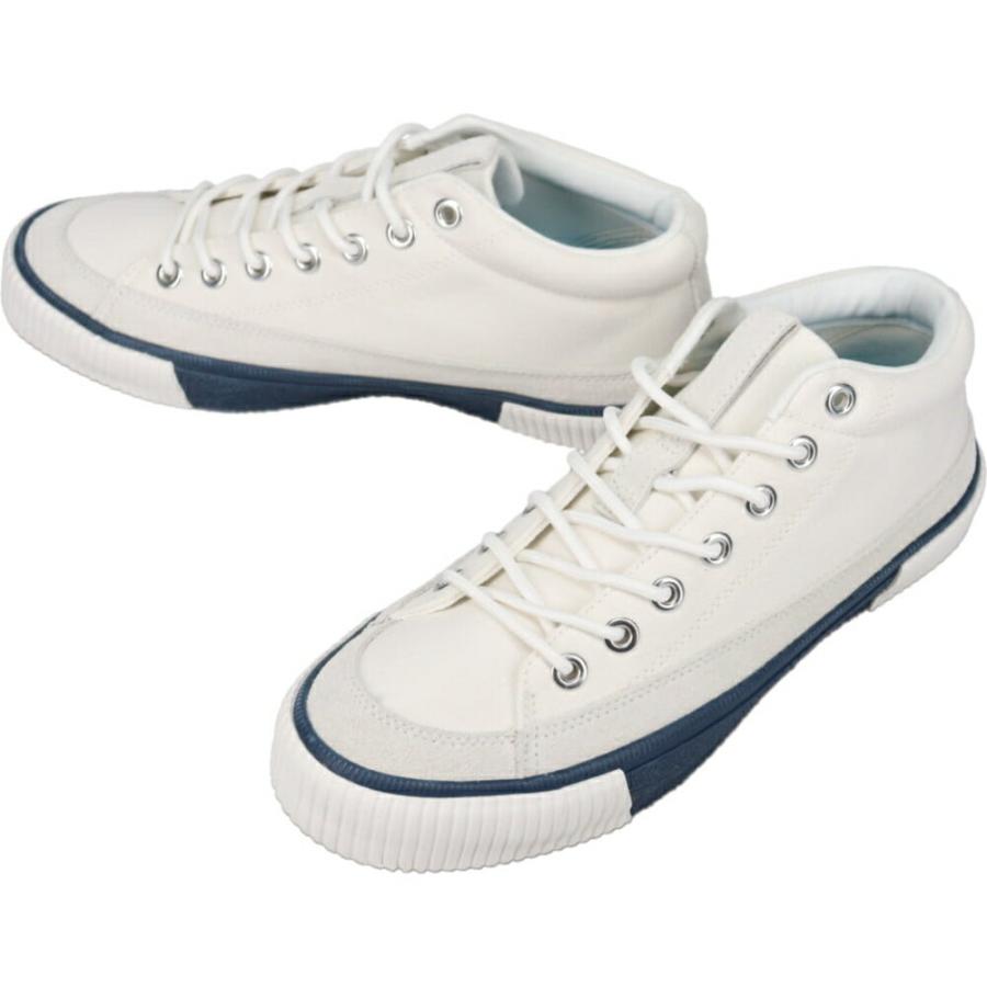 アールエフダブリュー RFW スニーカー ベーグル ミッド コージー キャンバス BAGEL-MID COZY CVS R-2510441 ホワイト/ネイビー RFW（アールエフダブリュー） スニーカー ベーグル ミッド コージー