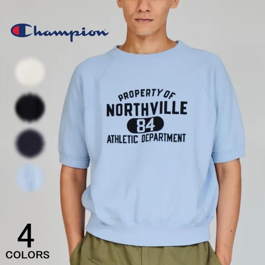 チャンピオン Champion クルーネックスウェットシャツ 25SS TRUE TO ARCHIVES C3-B005 010(ホワイト) 090(ブラック) 370(ネイビー) 797(ペールサックス) Champion（チャンピオン） クルーネックスウェットシャツ 25SS TRUE TO
