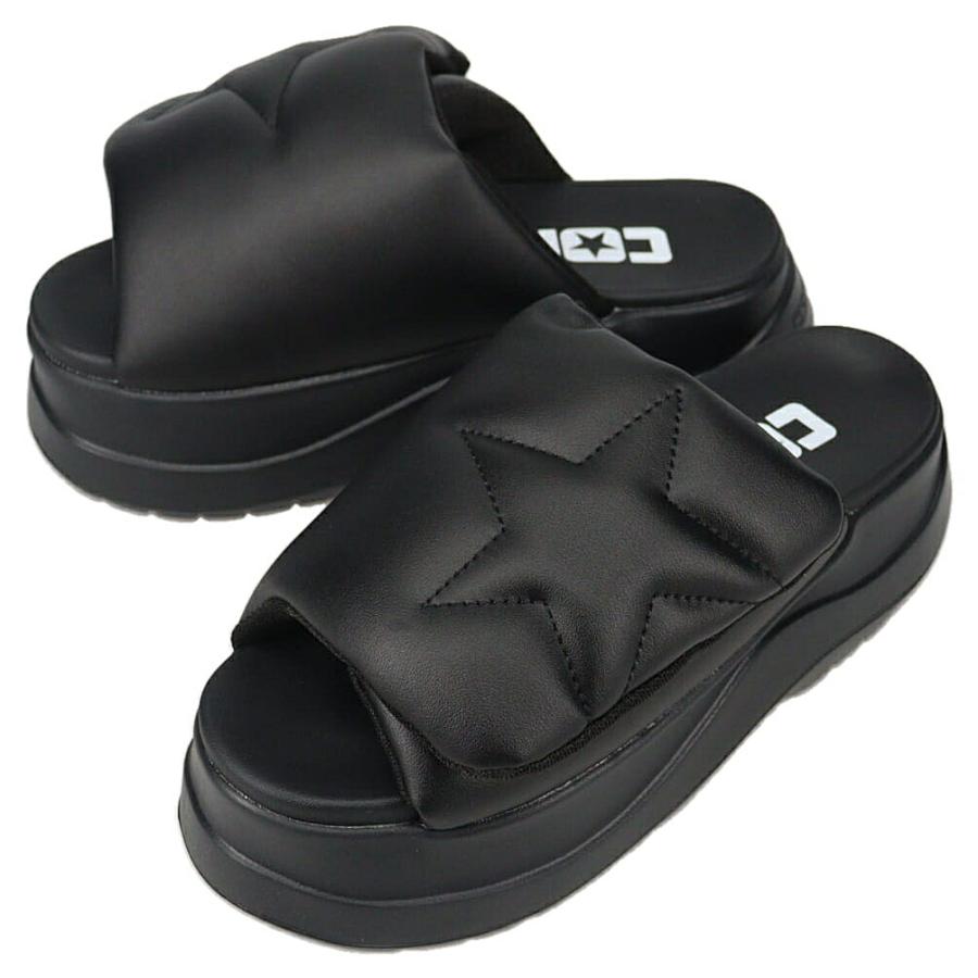 コンバース CONVERSE サンダル チューイー PS CHEWY PS ブラックモノクローム CONVERSE（コンバース） サンダル チューイー PS CHEWY PS ブラック