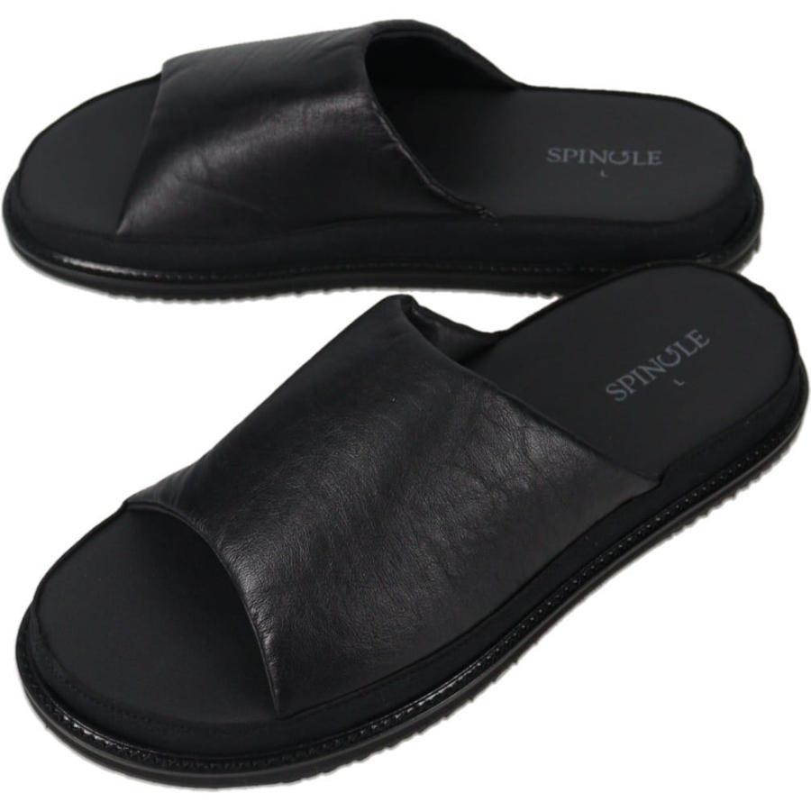 スピングル SPINGLE サンダル SP-1718 ブラック BLK 05 SPINGLE（スピングル） サンダル SP-1718 ブラック BLK 05 : すにー