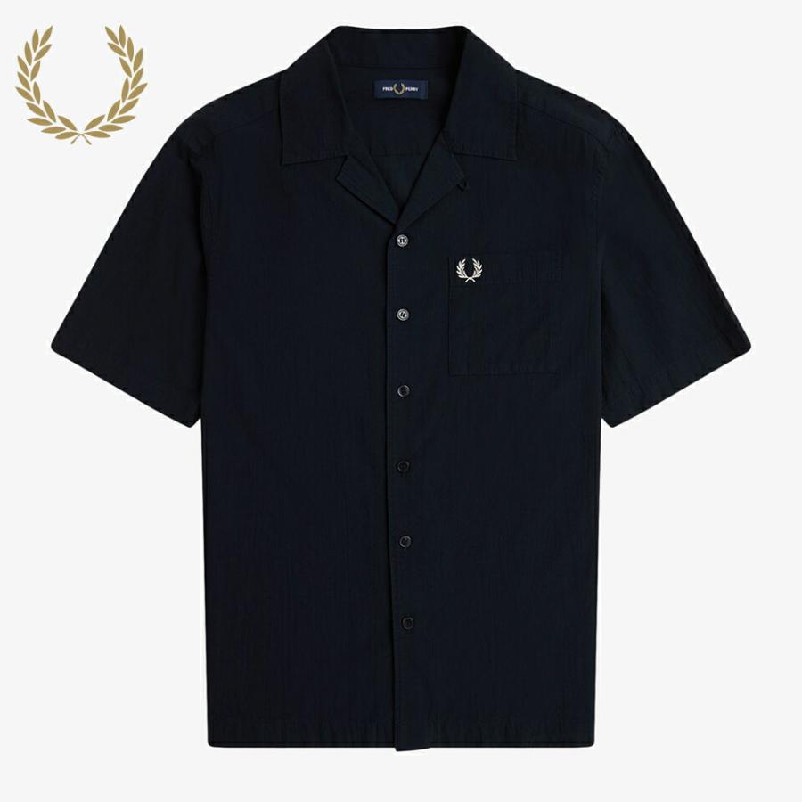 フレッドペリー FRED PERRY ライトウェイト テクスチャー リビア カラー シャツ Lightweight Texture Revere Collar Shirt M7762 795 FRED PERRY（フレッドペリー） ライトウェイト テクスチャー リビア