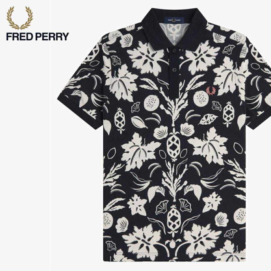FRED PERRY（フレッドペリー） ボタニカル プリント ポロシャツ