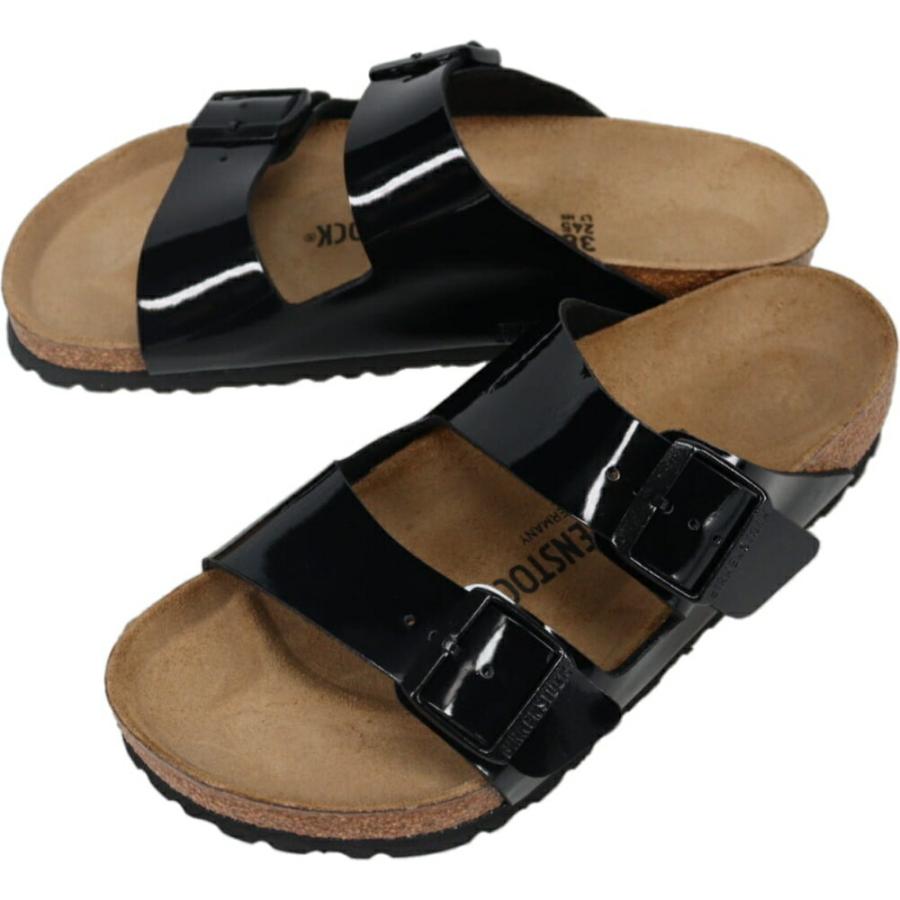 BIRKENSTOCK パテントレザー アリゾナ37 BIRKENSTOCK（ビルケンシュトック） サンダル アリゾナ ビルコフロー