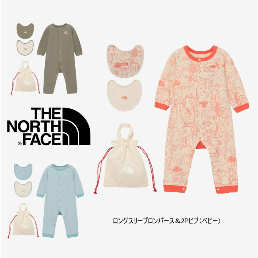THE NORTH FACE ロンパース 帽子付き THE NORTH FACE（ザ ノースフェイス） 3点セット ノースフェイス