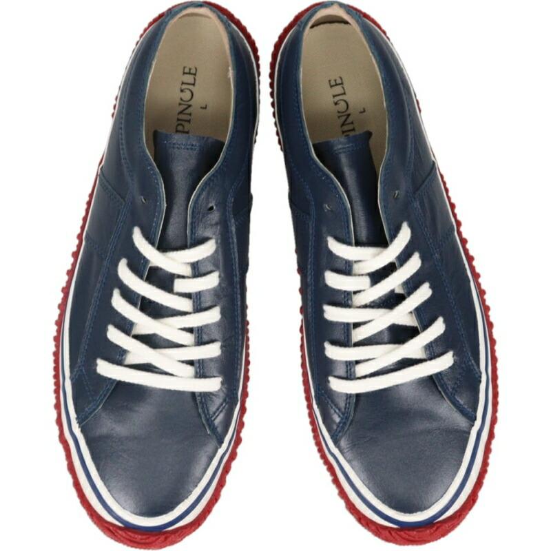 SPINGLE（スピングル） スニーカー SP-1066 ネイビー/レッド 79 : すに