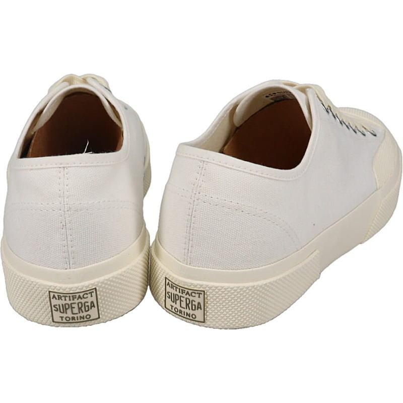 スペルガ SUPERGA スニーカー 2432 ワークス ローカット コットンキャンバス WORKS LCUT COTON CANVAS ホワイト/オフホワイト 4A51347W A1Qの画像