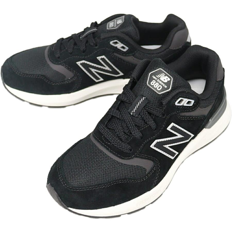 D width ニューバランス New balance ウォーキングシューズ フレッシュフォーム 880 WW880 BB7 ブラック New Balance（ニューバランス） D width ウォーキングシューズ