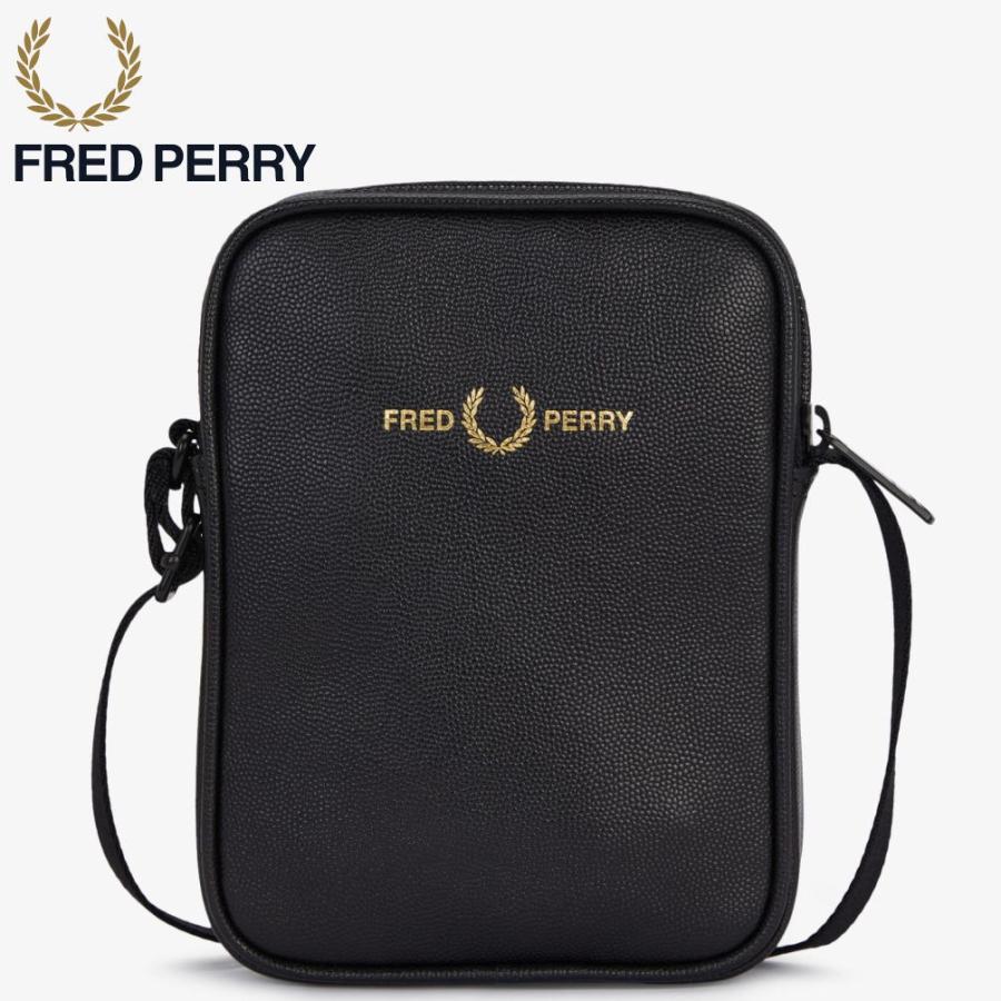 FRED PERRY（フレッドペリー） スコッチグレイン レザー サイド バッグ