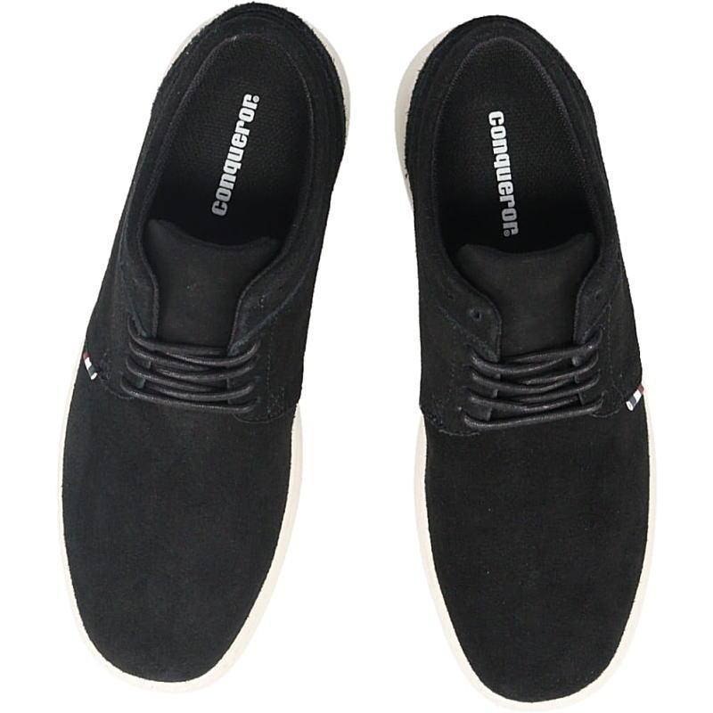 コンカラー conqueror スニーカー マンハッタン イーエックス MANHATTAN EX ブラックスエード コンカラー conqueror スニーカー マンハッタン イーエックス