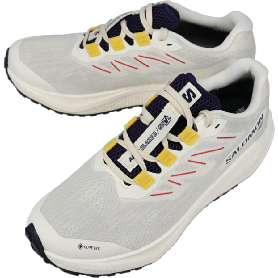 サロモン salomon メンズ ランニングシューズ エアロ ブレイズ 3 グラベル ゴアテックス AERO BLAZE 3 GRVL GORE-TEX バニラアイス/アストラルオーラ/レモン 479532 SALOMON（サロモン） メンズ ランニングシューズ エアロ ブレイズ 3