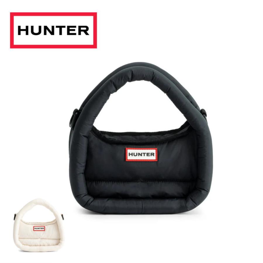 ハンター HUNTER バッグ フレイムド パファー ミニ ホーボー FRAMED PUFFER MINI HOBO ブラック ホワイトウィロー UBX3711KBM BLK WHW HUNTER（ハンター） バッグ フレイムド パファー ミニ ホーボー FRAMED