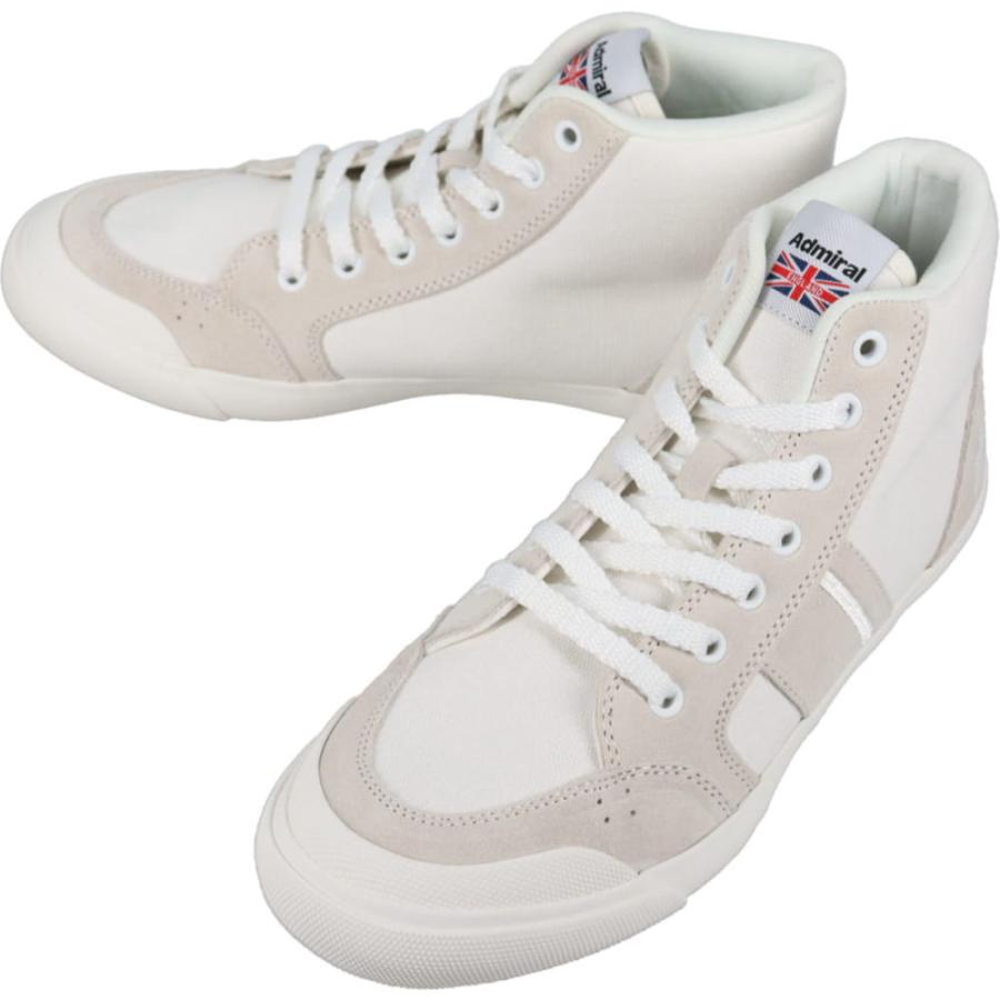 アドミラル Admiral スニーカー イノマー ハイ キャンバス INOMER HIC ホワイト AD612 Admiral（アドミラル） スニーカー イノマー ハイ キャンバス INOMER