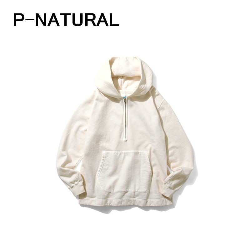 グッドオン Good On ラフ ハーフ ジップ プルオーバー フード