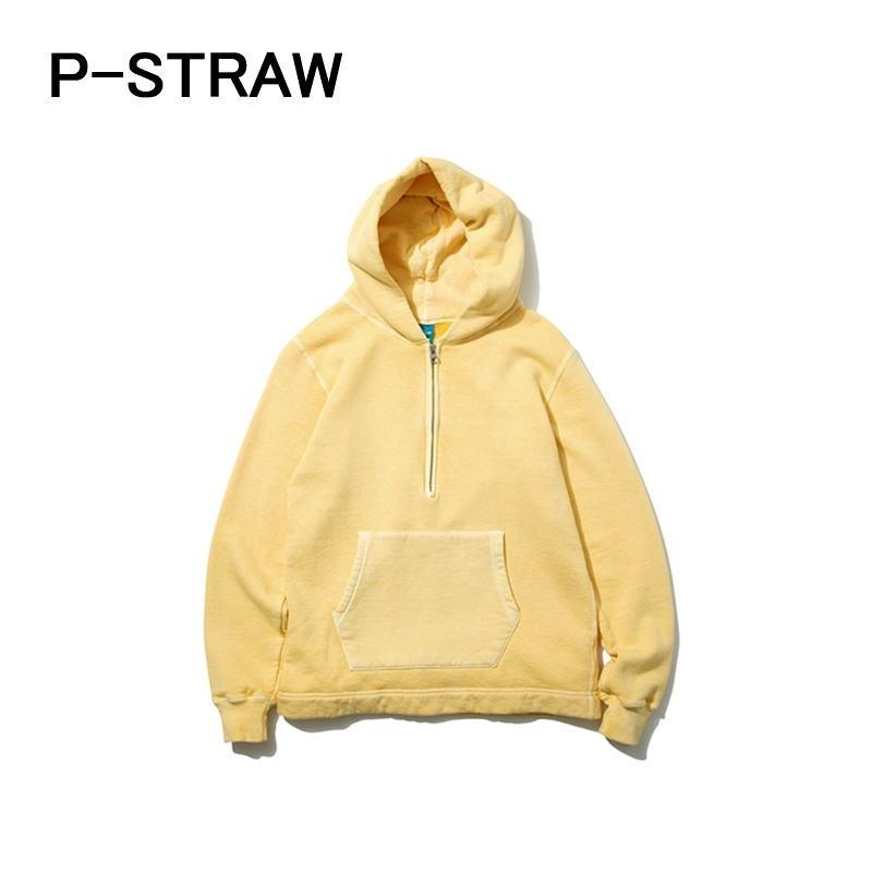 グッドオン Good On ラフ ハーフ ジップ プルオーバー フード