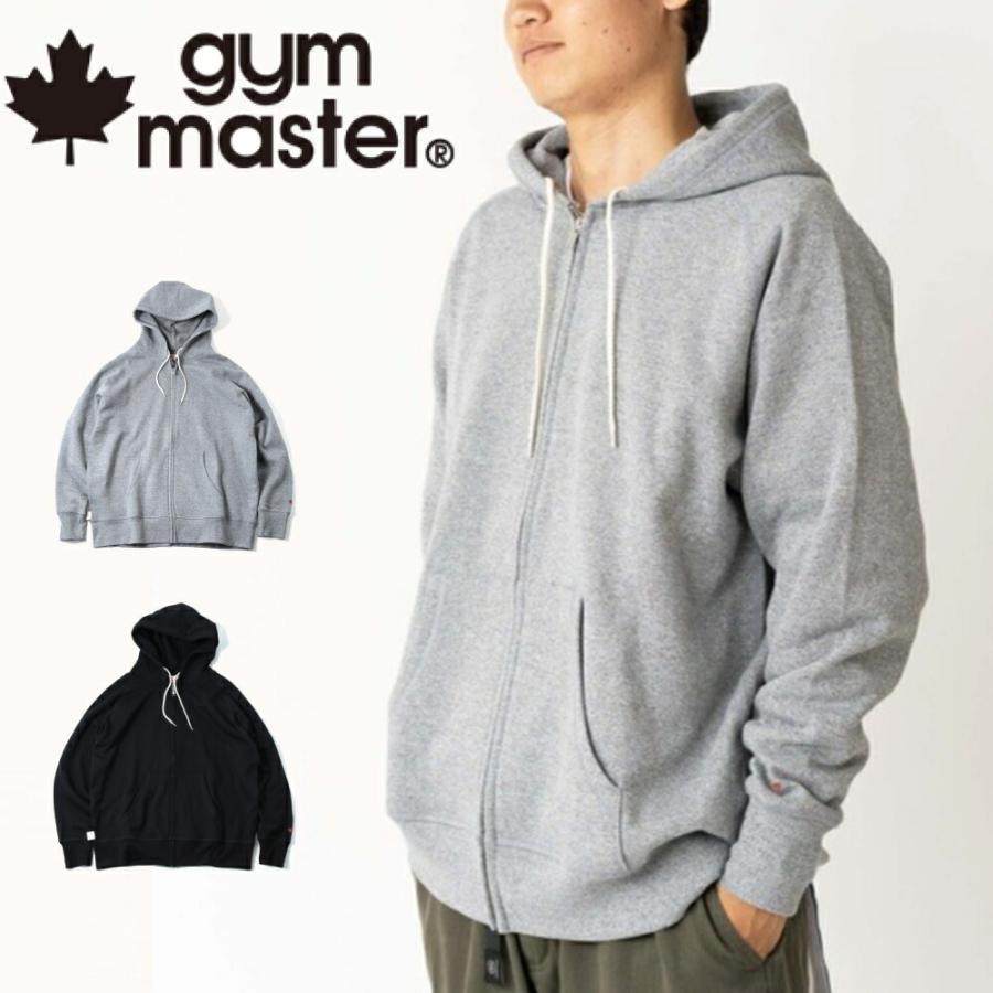 ジムマスター gym master トンプキンスウェットジップパーカー G621757 03(杢グレー) 05(ブラック) gym master（ジムマスター） トンプキンスウェットジップパーカー