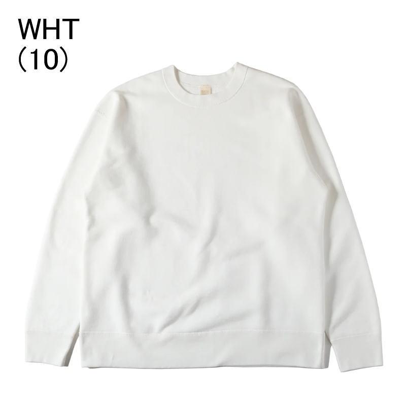 バーンズ アウトフィッターズ BARNS OUTFITTERS ツリアミ ワイド クルー ネック スウェットシャツ TSURIAMI WIDE Crew Neck Sweatshirt ホワイト グレー BR-9991 バーンズ アウトフィッターズ BARNS OUTFITTERS ツリアミ ワイド