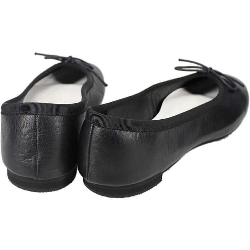 未使用級★chausser ショセ バレエシューズ 黒 24cm 38 レザー chausser（ショセ） バレエ シューズ BALLET SHOES ブラック TR-009 BL
