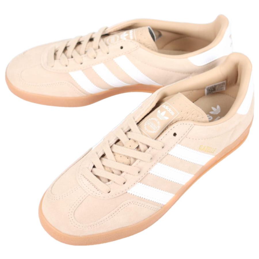 かっちゃん　アディダス　ガゼル　インドア　コアホワイト　スニーカー adidas Originals アディダス オリジナルス ガゼル インドア