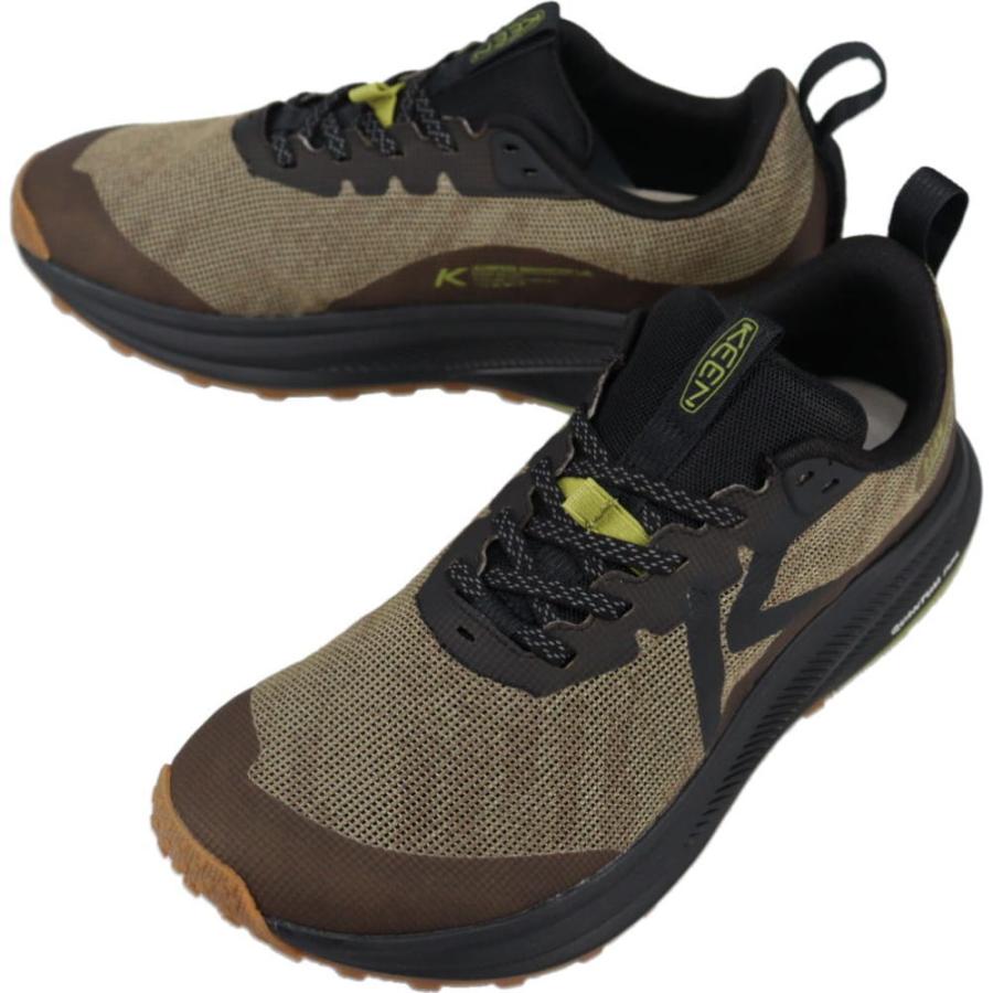KEEN クライミングシューズ ブラウン/グリーン KEEN（キーン） スニーカー メンズ ローム ROAM ダークオリーブ