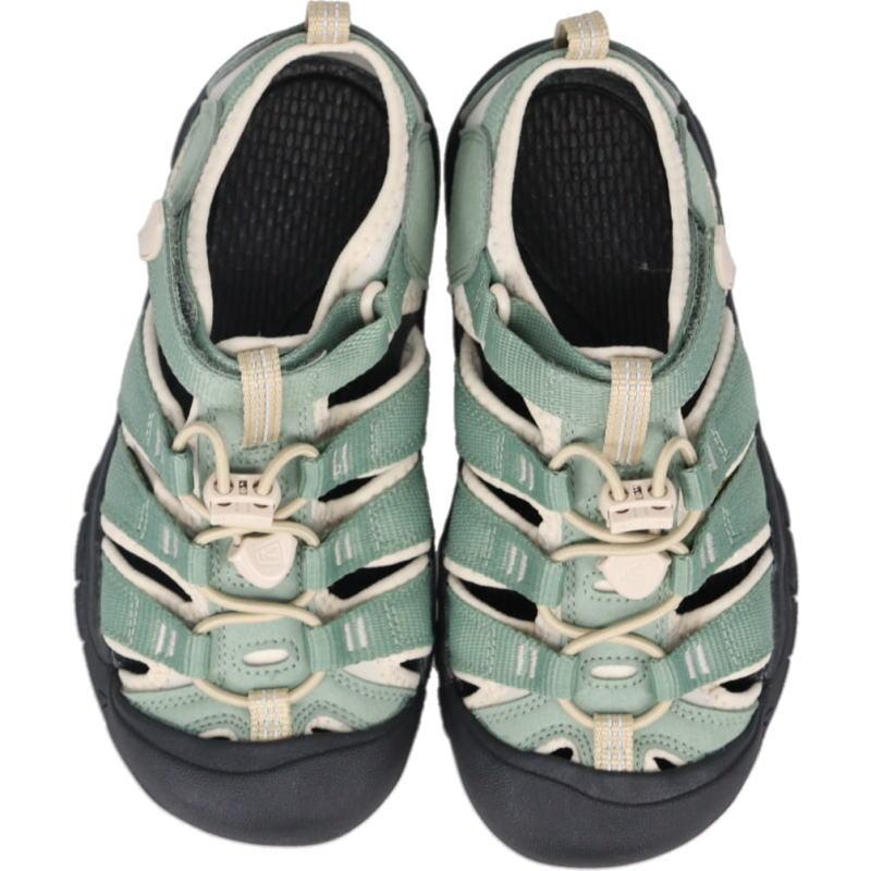 キーン KEEN キッズ サンダル ニューポート エイチツー NEWPORT H2 リリーパッド/ブラック 1032142 YOUTH(20cm〜23.5cm) 子供の画像