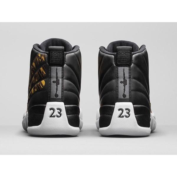 jordan 12 mens black and gold