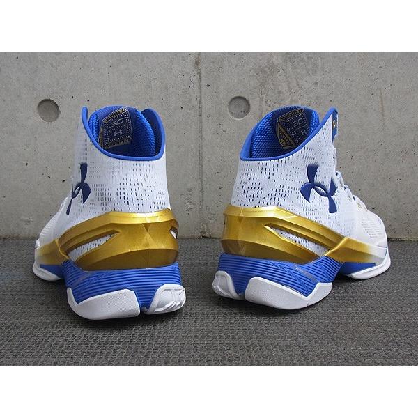 Under Armour Curry 2 Gold Rings アンダーアーマー カリー 2 Men S White Metallic Gold Team Royal 107 Sn3007 Sneaker Plusone 通販 Yahoo ショッピング