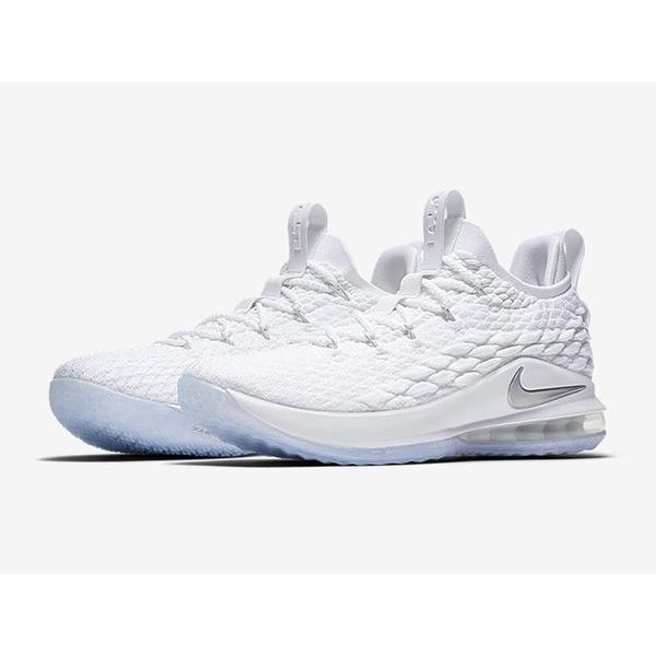Nike Lebron 15 Low Ep White Metallic ナイキ レブロン 15 ローカット ホワイト Men S White Metallic Silver Ao1756 100 Sn4302 Sneaker Plusone 通販 Yahoo ショッピング