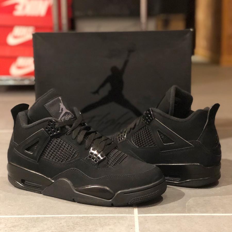 ひし型 AIR JORDAN 4 RETRO BLACK CAT ブラックキャット | www