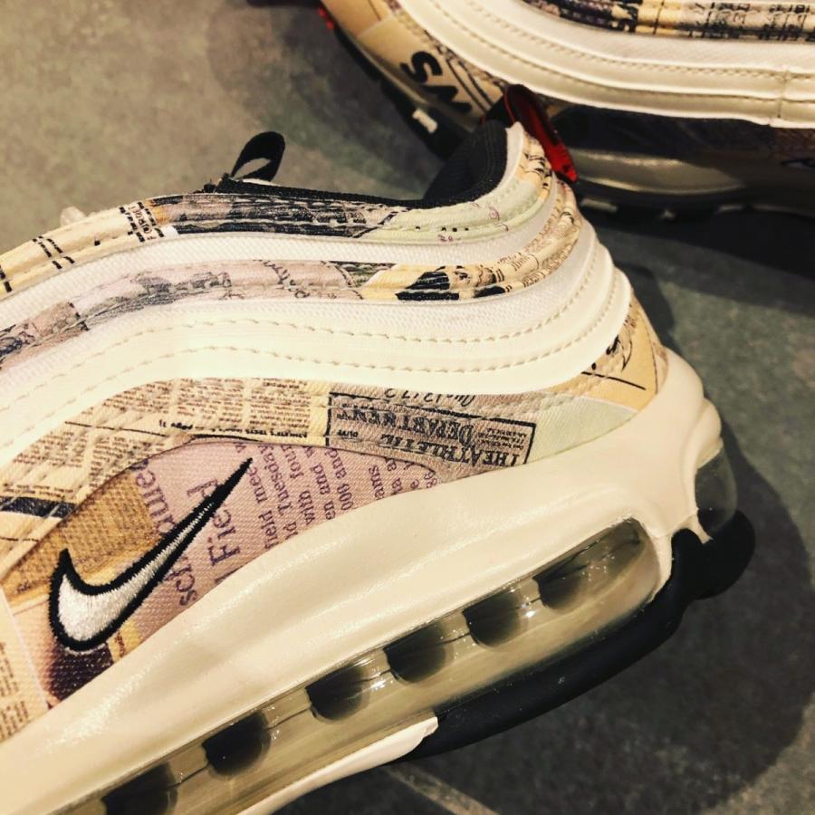 Nike Air Max 97 Newspaper ナイキ エア マックス 97 ニュースペーパー 風車ナイキ Men S Sail Black Team Orange White 9216 108 Sn5019 Sneaker Plusone 通販 Yahoo ショッピング
