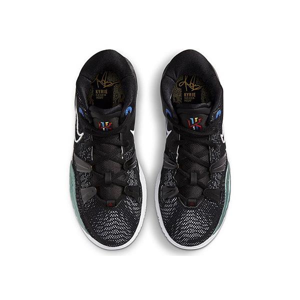 NIKE KYRIE 7 GS 'BK BLACK' ナイキ カイリー 7 【BOY'S】 black/white-off noir-chile red CT4080-002|sneakerplusone|03
