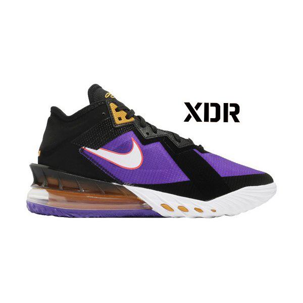 日本産 Nike Lebron Xviii Low Ep Lakers ナイキ レブロン 18 ロー レイカーズ Men S Black White Fierce Purple Racer Blue Cv7564 003 新品 Www Ladislexia Net