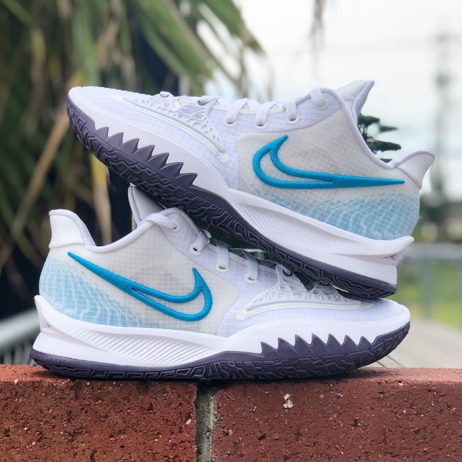 NIKE KYRIE LOW 4 EP ナイキ カイリー ローカット 4 【MEN'S】 white/laser blue-dark raisin CZ0105-100｜sneakerplusone