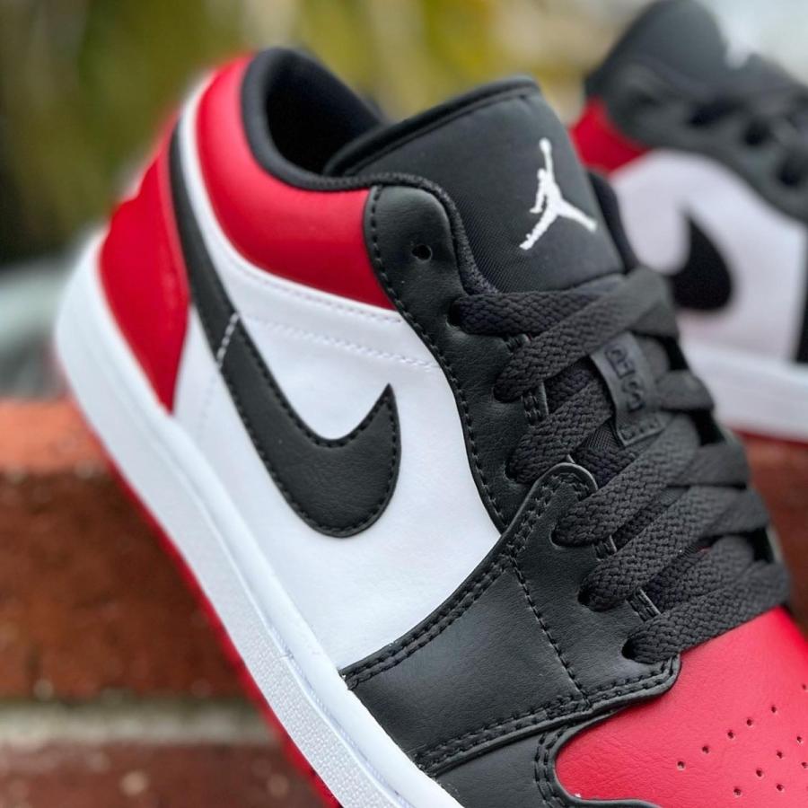 Nike Air Jordan 1 Low Bred Toe ナイキ エア ジョーダン 1 ローカット ブレッド トゥー Men S Gym Red White Black 612 Sn58 Sneaker Plusone 通販 Yahoo ショッピング