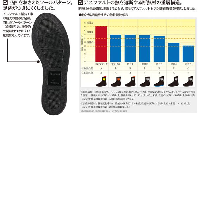 ノサックス Nosacks HSK208 安全靴 ワーク 本革 日本製 蛍光反射