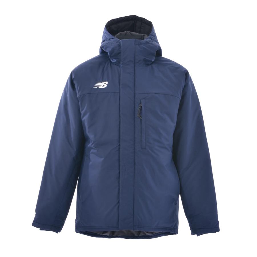 ニューバランス new balance JMJF1423 NV(ネイビー) メンズ パデットハーフコート 中綿 男性 紳士 ロゴ アパレル NB 定番モデル チームオーダー ベーシックアイテム New Balance（ニューバランス） new balance JMJF1423 NV(ネイビー