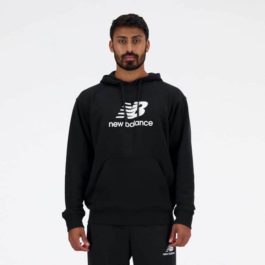New Balance（ニューバランス） new balance MT41501 BK(ブラック) Stacked Logo メンズスウェット ...