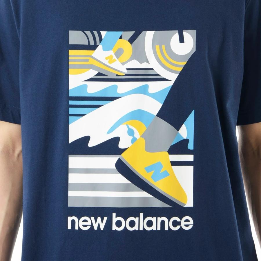 ニューバランス new balance MT41594 NNY(NBネイビー) NB Sport メンズ Triathlon ショートスリーブTシャツ 半袖Tシャツ 男性 紳士 ロゴ アパレル 2024春夏｜sneakers-trend｜04